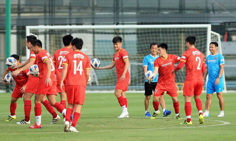 Đội tuyển Việt Nam chuẩn bị cho trận gặp Nhật Bản, Saudi Arabia
