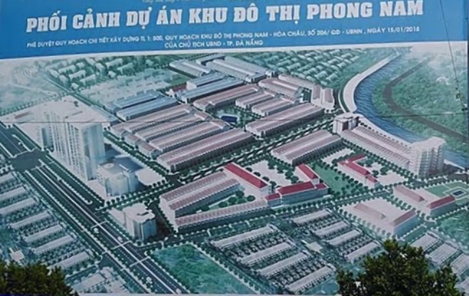 Chưa giao đất, cho thuê đất đối với dự án Khu đô thị Phong Nam