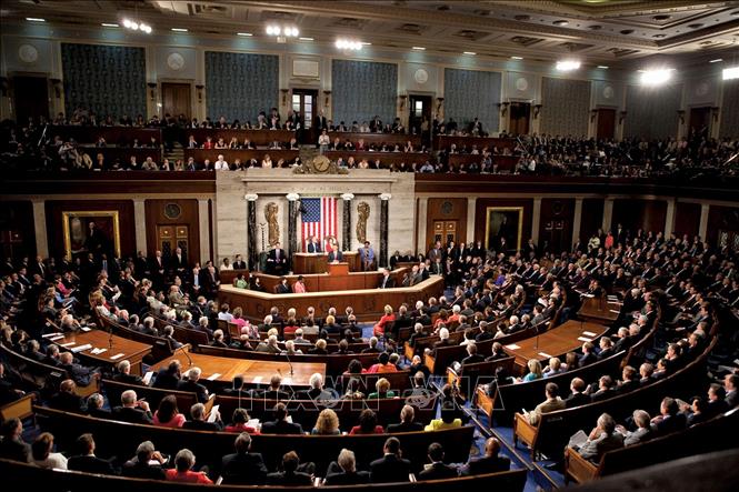 Toàn cảnh một phiên họp của Hạ viện Mỹ tại Washington DC. Ảnh: AP/TTXVN