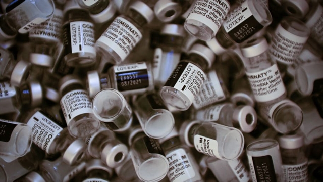 Vials of Pfizer-BioNTech COVID-19 vaccines. — AFP/VNA Photo
