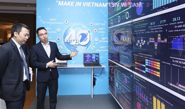 Visitors at Vietnam Internet Day 2020. Viet Nam’s e-security index improved by 54 percent in 2021 (Photo: VNA)