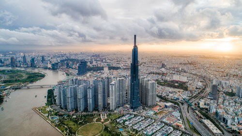 Ho Chi Minh City seen from above. (Photo: VNA)