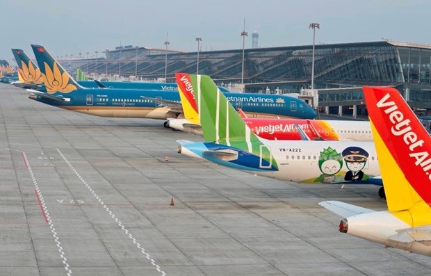 Planes of Vietnamese airlines (Photo: VNA)