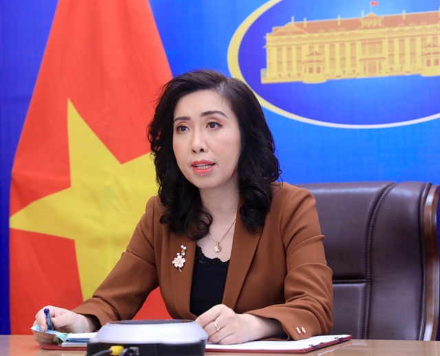 Spokesperson for the foreign ministry of Viet Nam during Thursday's press briefing in Hà Nội. 