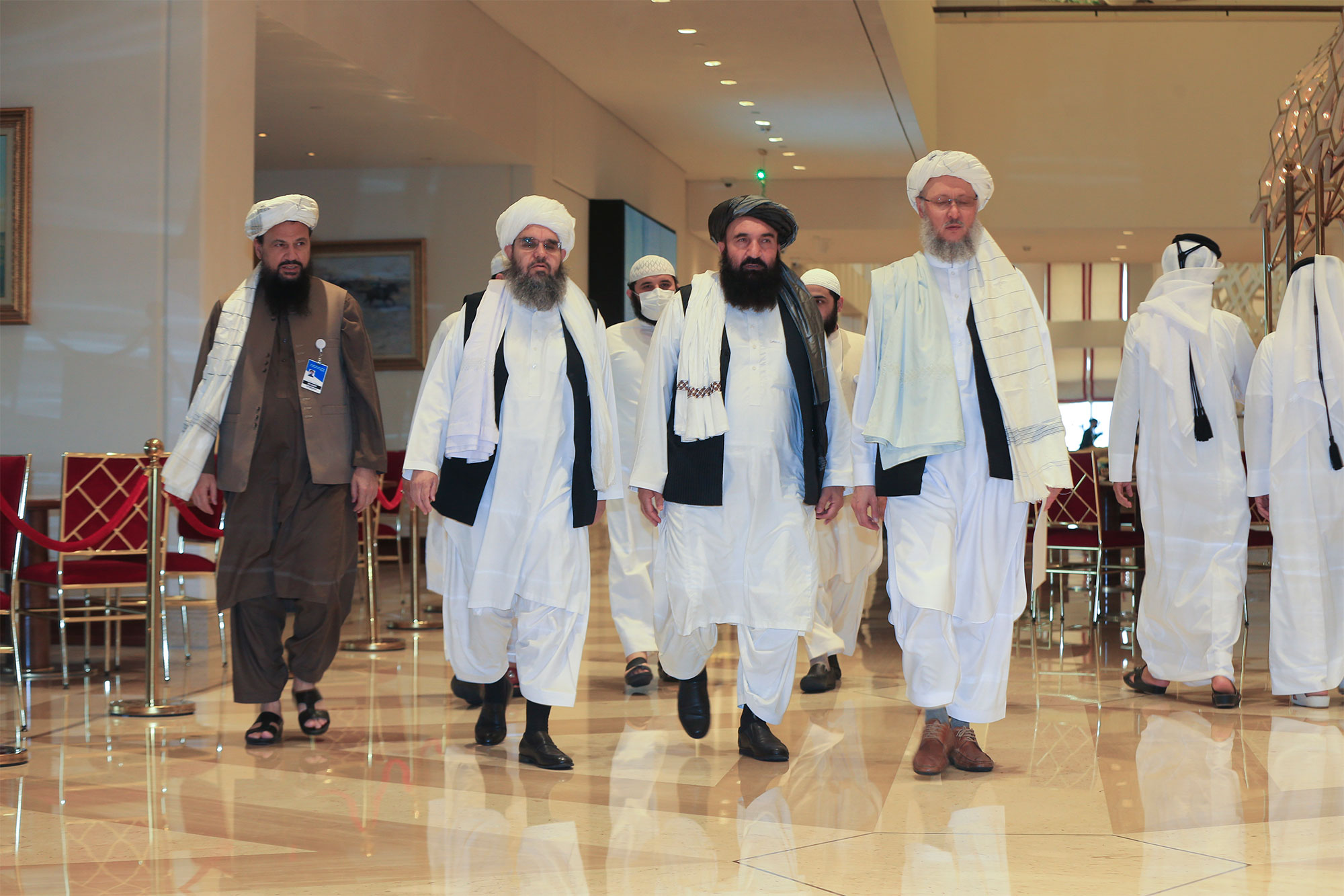 Lực lượng Taliban đã có cuộc gặp gỡ trực tiếp đầu tiên với Mỹ kể từ khi giành quyền kiểm soát Afghanistan. Ảnh: NYT