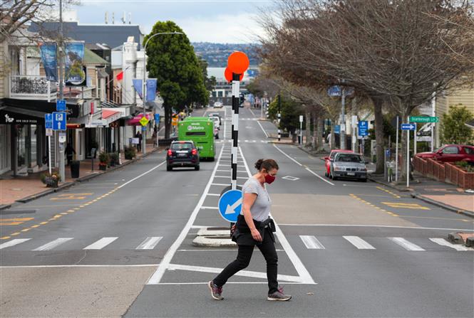 Một tuyến phố ở Auckland, New Zealand ngày 19/9/2021. Ảnh: THX/TTXVN