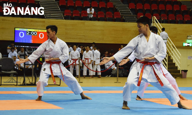 Theo kế hoạch, giải Karatedo các CLB thành phố Đà Nẵng 2021 sẽ là môn thi đấu đầu tiên được Sở Văn hóa và Thể thao tổ chức vào tháng 11. Trong ảnh: Giải Karatedo các CLB thành phố Đà Nẵng năm 2018.Ảnh: ANH VŨ