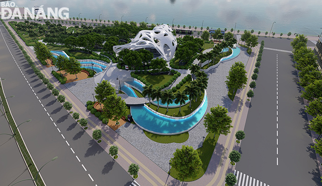 Fist winning planning idea of the expanded APEC Park developed by the Green City Consulting and Designing Construction Limited Company