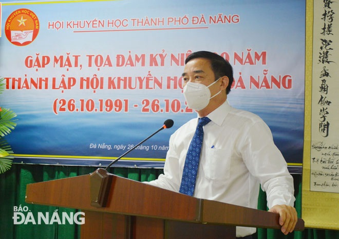 Da Nang People’s Committee Chairman Le Trung Chinh speaking at the event