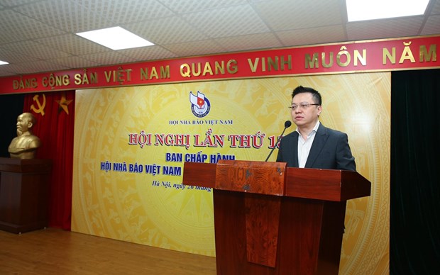 Nhà báo Lê Quốc Minh giữ chức vụ  Chủ tịch Hội Nhà báo Việt Nam.