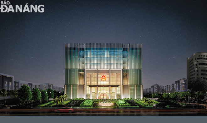 Thiết kế Trung tâm Hành chính quận Hải Châu của Tổng Công ty Tư vấn xây dựng Việt Nam-CTCP đoạt giải Ba.