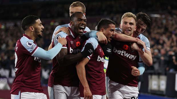 West Ham leo lên tốp 3 Premier League. (Nguồn: Sky)