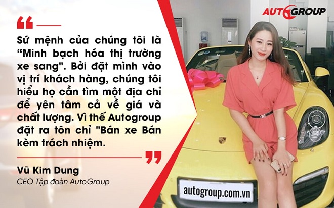 Chia sẻ từ CEO Tập đoàn AutoGroup Vũ Kim Dung.