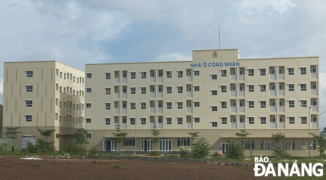 An affordable housing development for workers in the Cam Le District-Hoa Cam Industrial Park has been requisitioned as a medical quarantine site. Photo: TRIEU TUNG