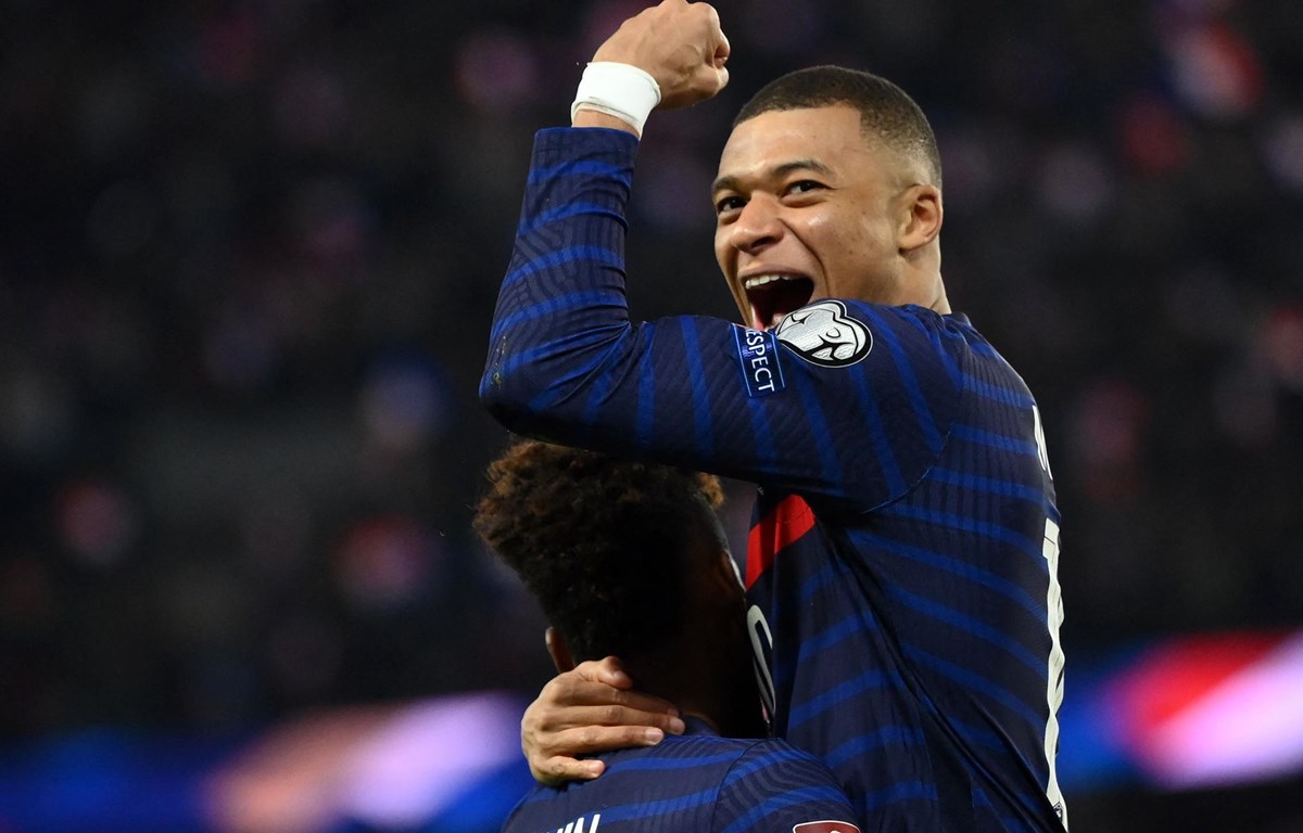 Mbappe tỏa sáng giúp Pháp giành vé dự World Cup 2022. (Nguồn: Getty Images)