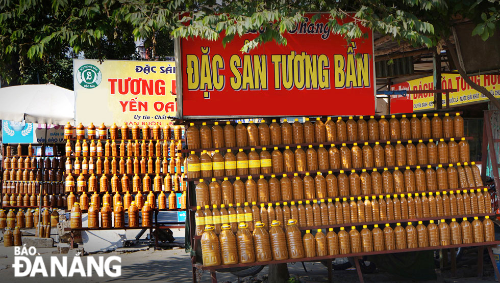 Bottles of Ban soy sauce on sale