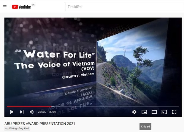 VOV's “Water for Life” radio programme (Photo: VOV)