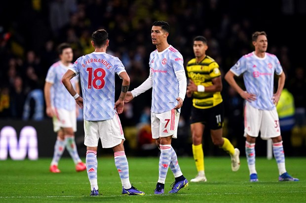 Ronaldo và đồng đội thua thảm trước Watford. (Nguồn: AP)
