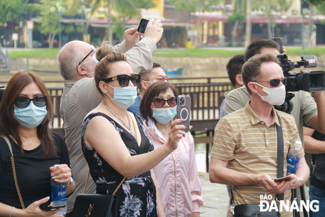 Visitors were excited to return to Hoi An ancient town after a long time.