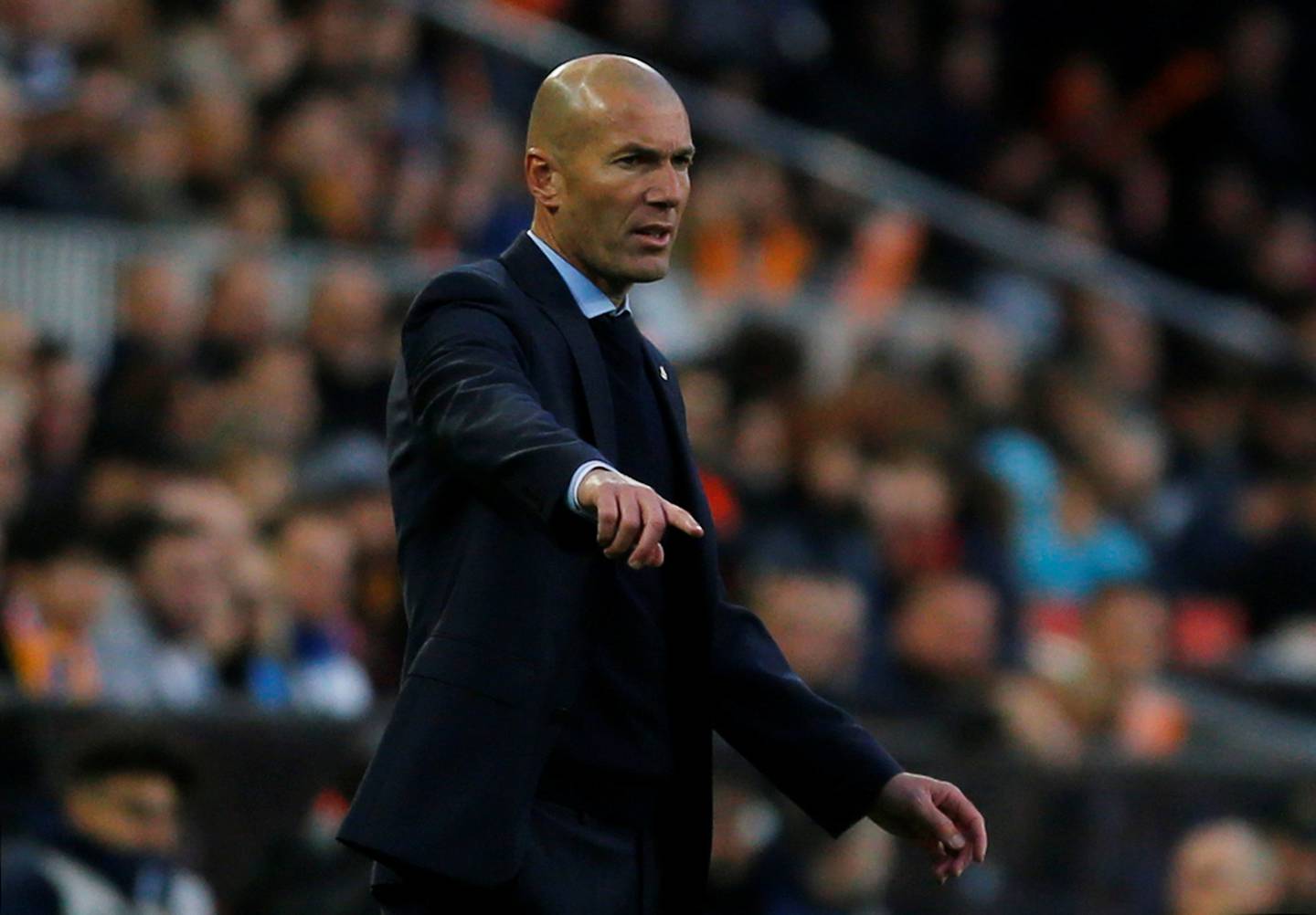 Zinedine Zidane - ứng cử viên sáng giá thay thế Gunnar Solskjaer. Ảnh: Reuters