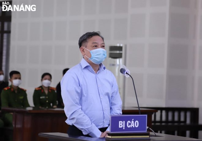 Bị cáo Phạm Thanh tại phiên tòa xét xử sơ thẩm. Ảnh: L.H