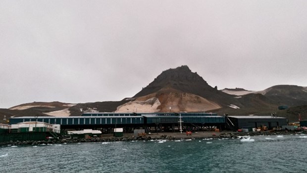 Brazil's Antarctic Research Center on King George Island in the Antarctic Peninsula (Photo: baoquocte.vn)