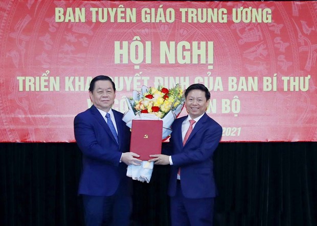 Ông Trần Thanh Lâm giữ chức Phó Trưởng Ban Tuyên giáo Trung ương