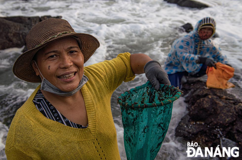 Happy smile of a seaweed harvester