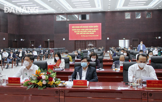 Conference attendees in Da Nang. Photo: L.P