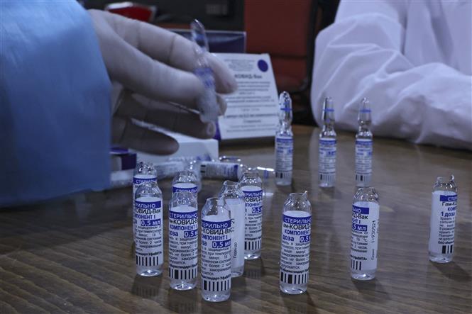  Vaccine Sputnik V phòng Covid-19 của Nga. Ảnh: AFP/TTXVN