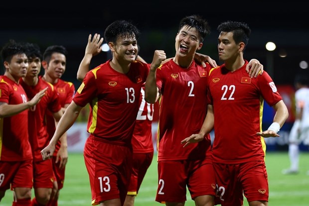 Đội tuyển Việt Nam thắng 4-0 trước Campuchia và kết thúc bảng B tại AFF Cup 2020 với vị trí thứ hai. (Ảnh: Getty Images)