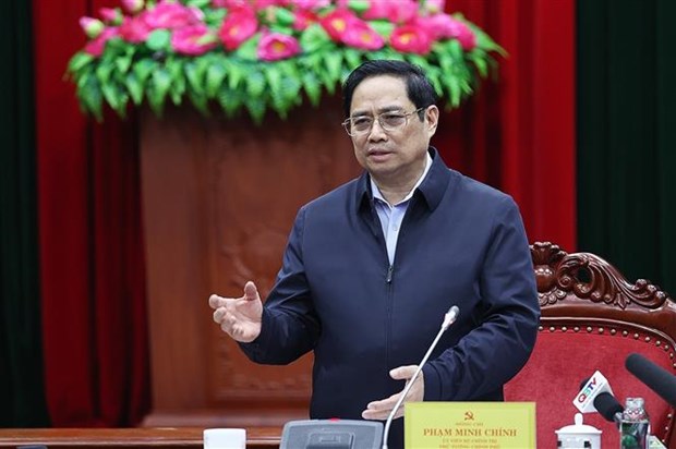 Thủ tướng Phạm Minh Chính yêu cầu Bộ Công an chủ trì, phối hợp với các cơ quan, các địa phương liên quan đẩy nhanh tiến độ điều tra, xác minh, mở rộng vụ án. (Ảnh: Dương Giang/TTXVN)