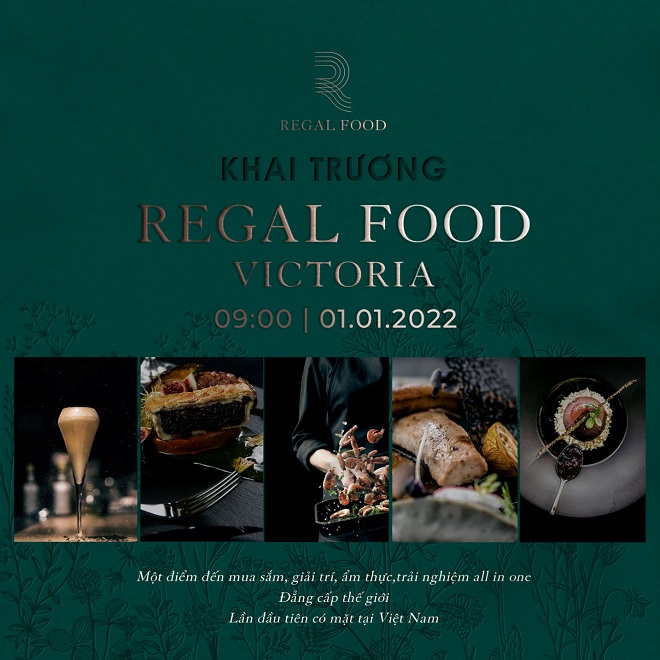 Đất Xanh miền Trung sẽ chính thức khai trương tiện ích đặc quyền – siêu thị Regal Foods tại Regal Victoria vào ngày 1-1-2022.