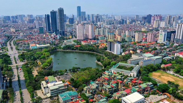 Hanoi seen from above (Photo: VNA)