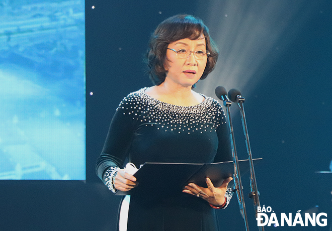 Vice Chairwoman of the Da Nang People’s Committee Ngo Thi Kim Yen delivering her speech at the event