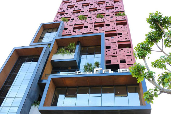 Công trình kiến trúc khách sạn The Code tại quận Sơn Trà được vinh danh giải bạc. Ảnh: Hội Kiến trúc sư Việt Nam