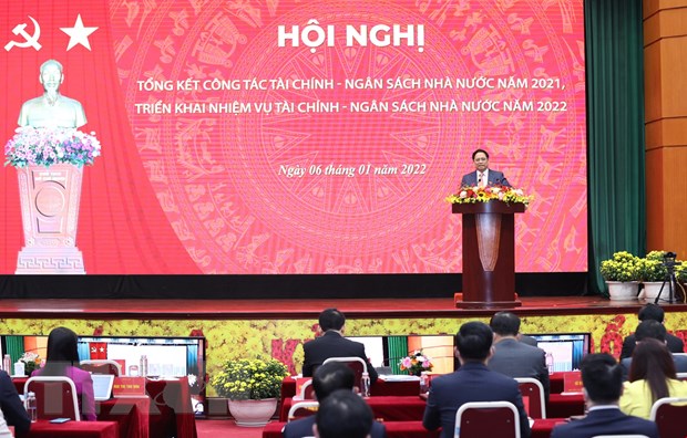 Thủ tướng Phạm Minh Chính phát biểu chỉ đạo hội nghị. (Ảnh: Dương Giang/TTXVN)