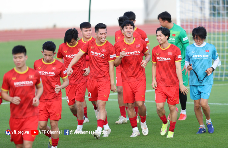 Đội tuyển Việt Nam được bổ sung nhiều nhân tố mới bên cạnh những cầu thủ chủ lực. Ảnh: VFF