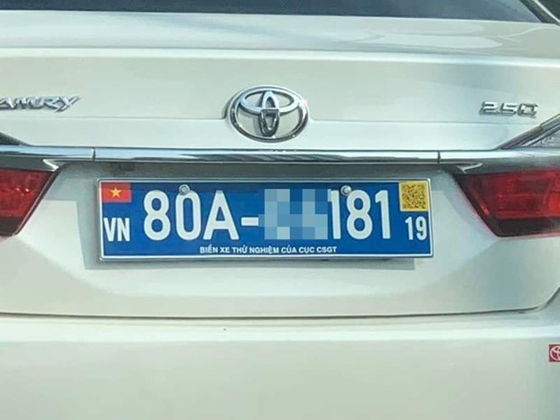 The possible new format of Vietnam's car number plate. (Photo: zingnews.vn)