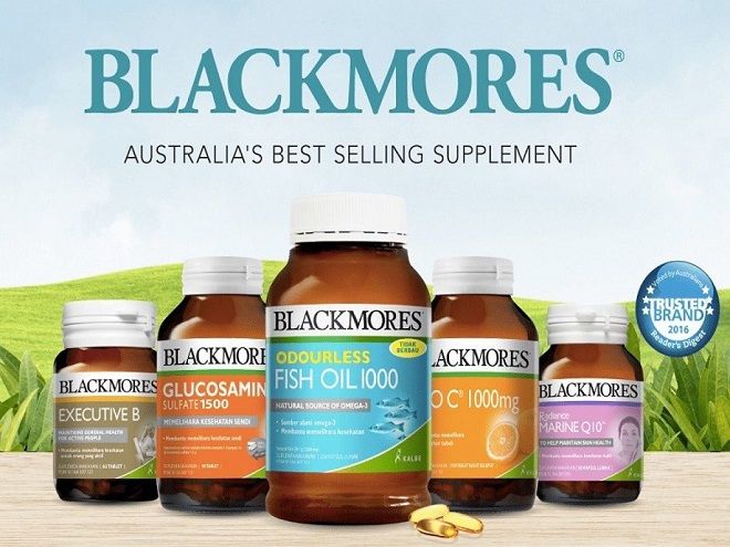 Hãng dược phẩm Blackmores với nhiều sản phẩm bảo vệ sức khỏe.