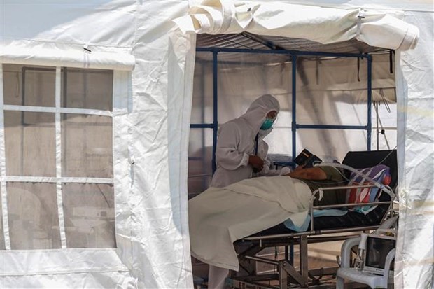 At a hospital in Manila, the Philippines. (Photo: AFP)