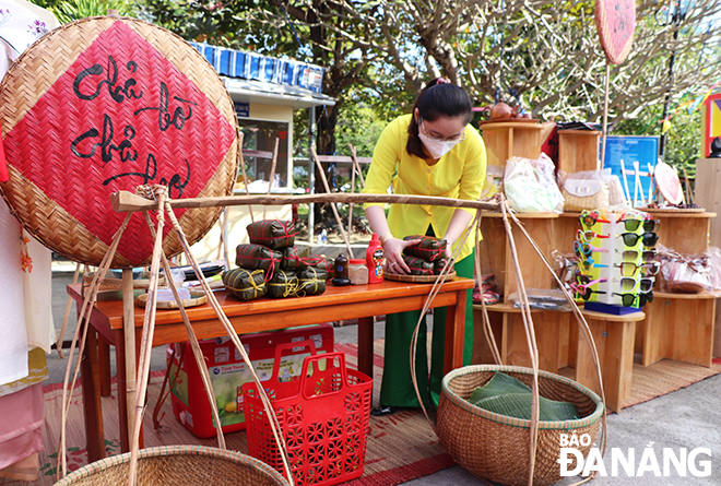 ... explore booths displaying traditional Vietnamese products