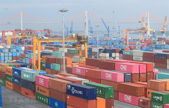 Containers at Hải Phòng Port in northern Việt Nam. — VNA/VNS Photo
