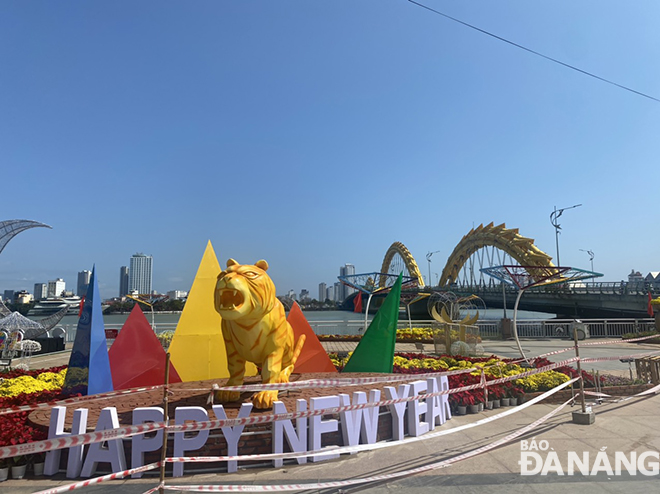 Tiger - the mascot of Lunar New Year 2022. Photo: HOA BINH