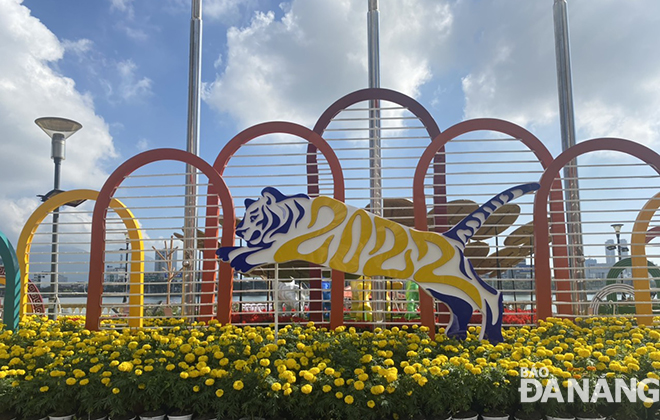 The tiger mascot symbol. Photo: HOA BINH