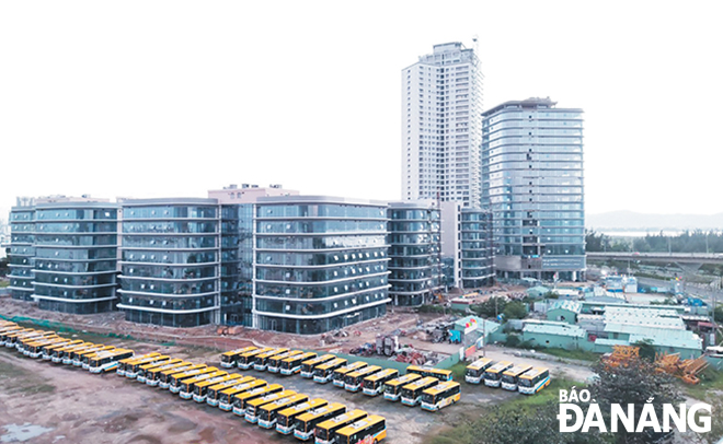 Da Nang needs to create a new ecosystem and an ideal working environment with maximum support for everyone to work together. IN THE PHOTO: A corner of the Da Nang Software Park No. 2 (phase 1), Thuan Phuoc Ward, Hai Chau District. Photo: THU HA