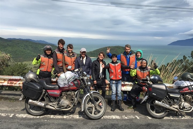 Tourists on the road from Huế  to Hội An. — Photo courtesy of Lefamily Riders Tours/Tripadvisor