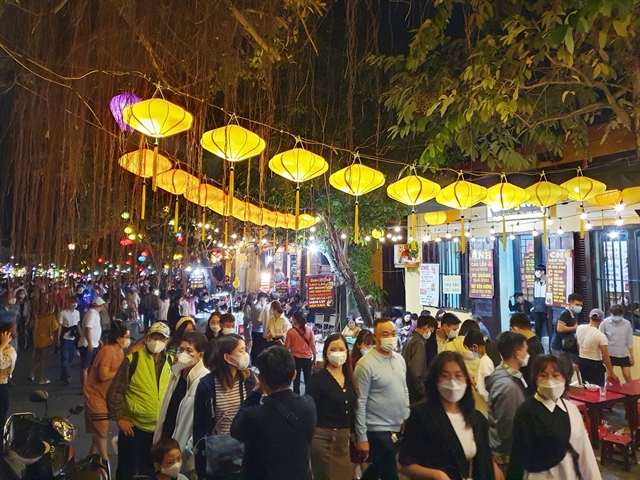 The ancient city of Hội An welcomed many visitors during the first days of the Lunar New Year. — Photo baoquangnam.vn