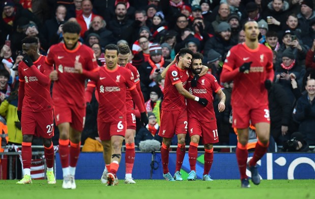 Liverpool chỉ còn kém Man City 6 điểm. (Nguồn: Getty Images)