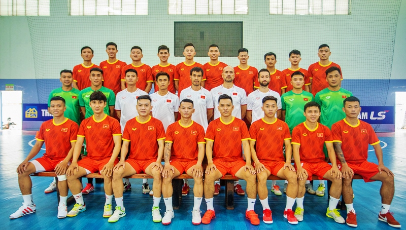 Đội tuyển futsal Việt Nam tập trung tham dự giải Đông Nam Á và châu Á 2022. Ảnh: VFF